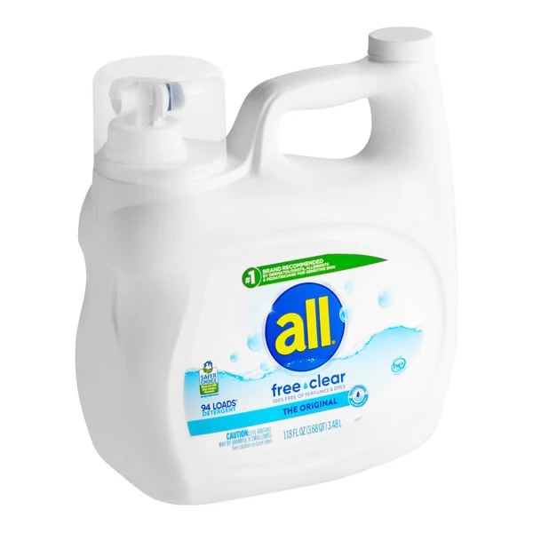 All Liquid Laundry Detergent HE Free Clear Pump