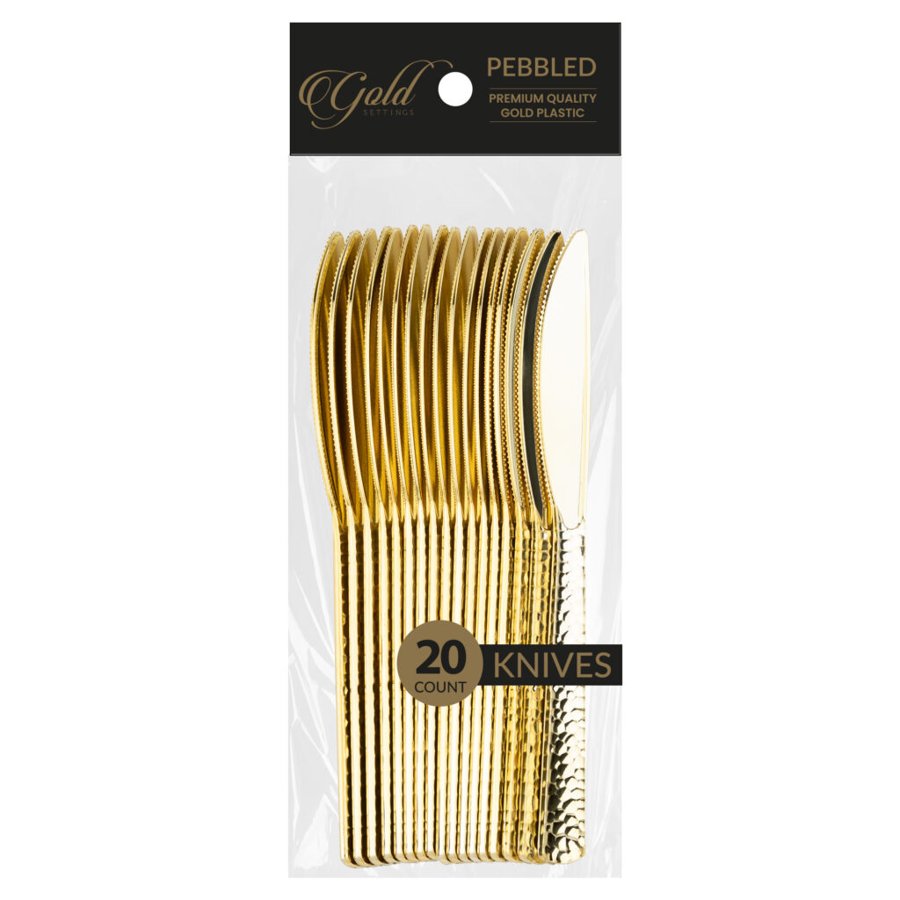 Gold Plastic Knives