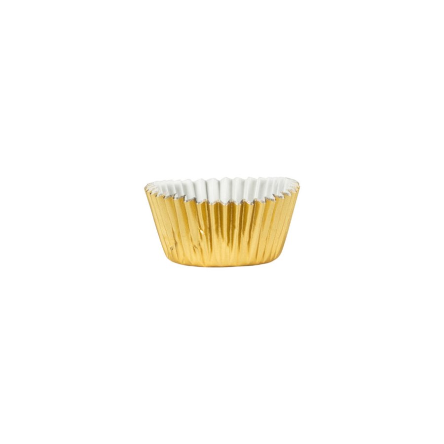 Mini Foil Baking Cups Gold