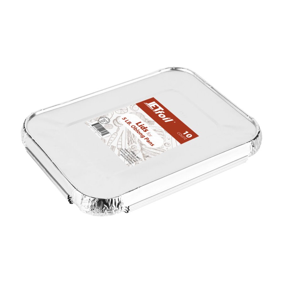 5lb Oblong Aluminum Lids