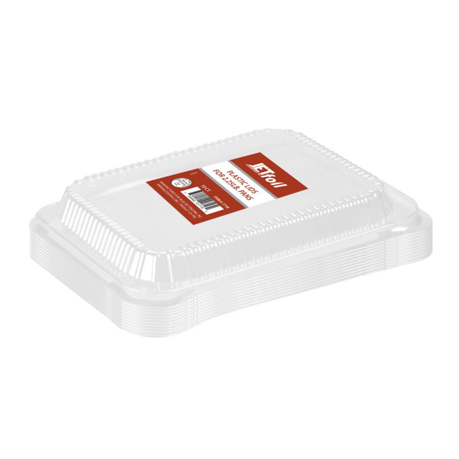 Oblong Plastic Lids 2.25lb