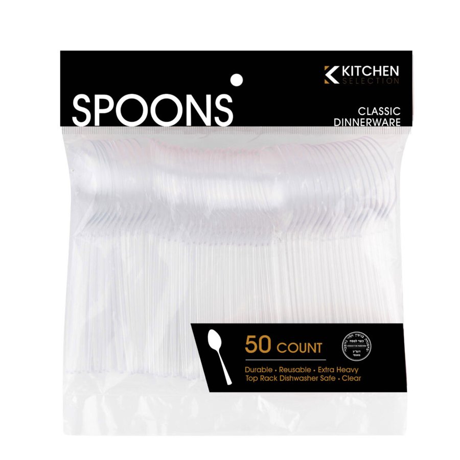 Soup Spoons Clear Deluxe