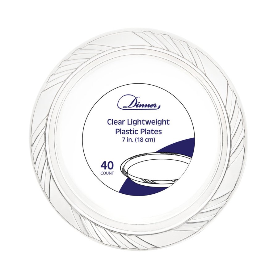 Clear Plastic Plates 7 in