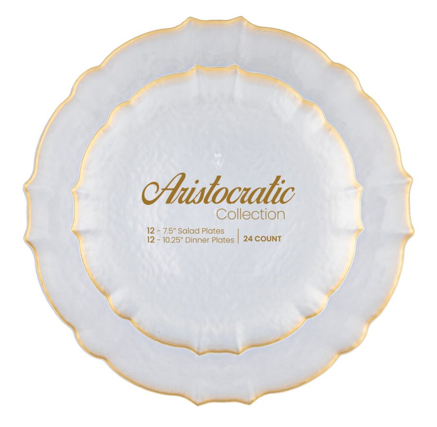 Plates Combo Aristocrat Gold