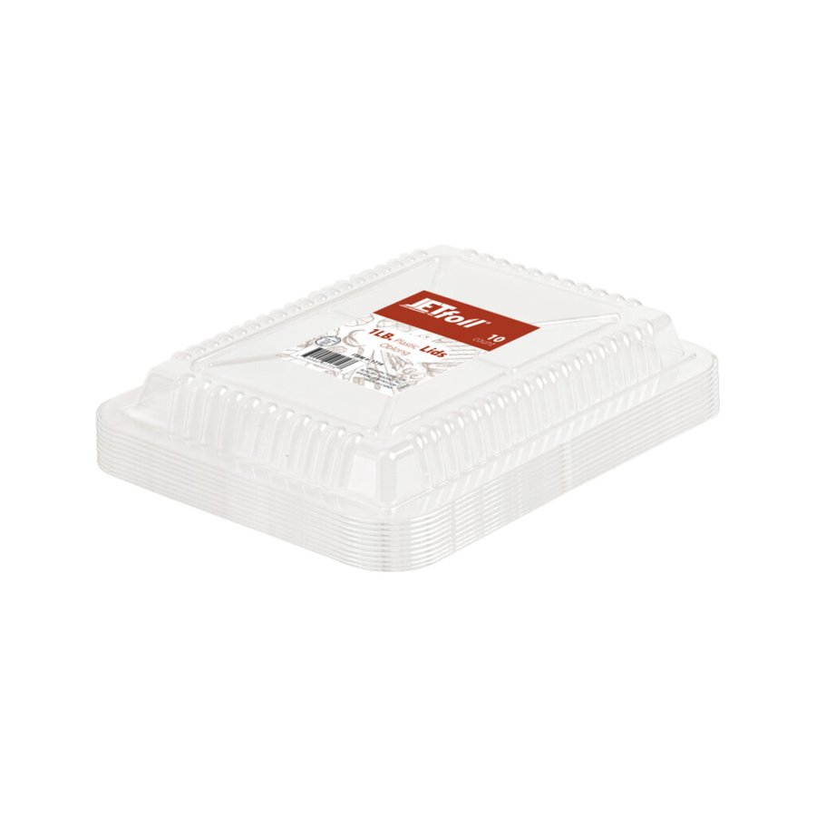 Oblong Plastic Lids 1lb