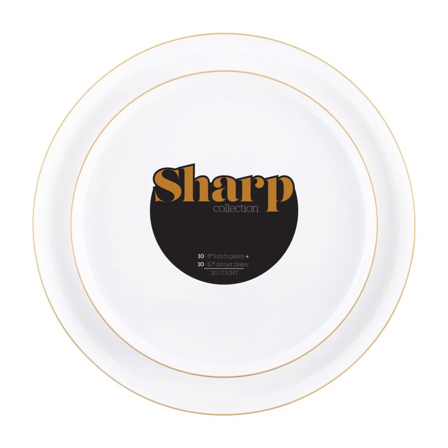 Plates Combo Gold Rim