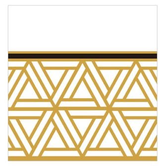 Napkins Triangle Deco Metallic