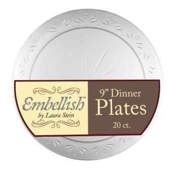 9" Plates Crystal