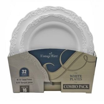 White Plates Combo