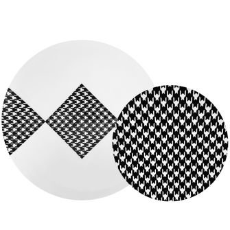 Plates Combo Black & White