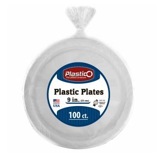 9" Plates Plastic