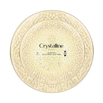 Plates Combo Clear & Gold