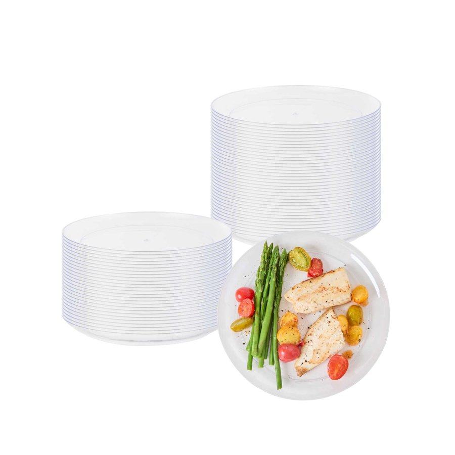 9" Clear Plates