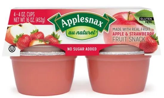 Apple & Strawberry Fruit Snack, No Sugar Added