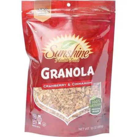 Granola Bar W/Cranb