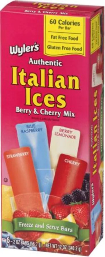 Italian Ices Berry & Cherry