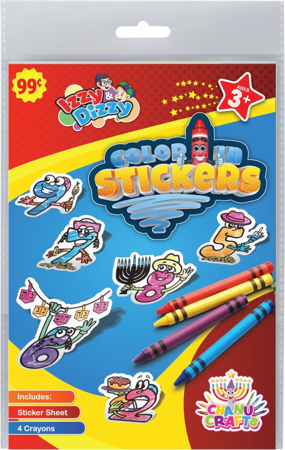 Color-In Stickers Set