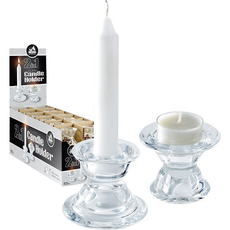 Glass Candle Holder 3 In 1