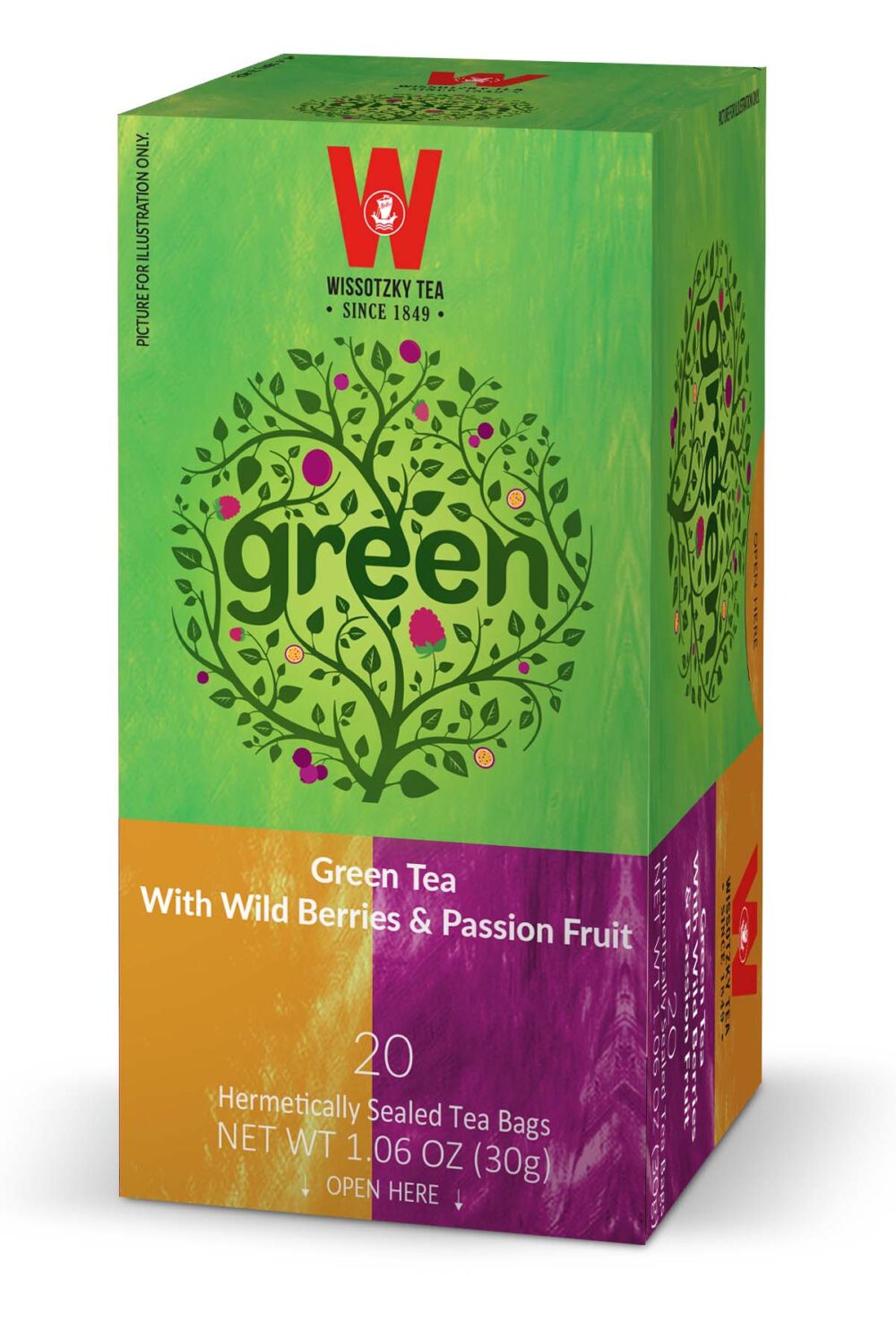 Wissotsky Green Tea Wildberry Passion