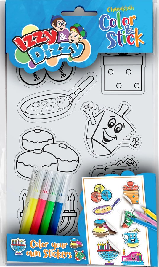 Chanukah Color & Stick