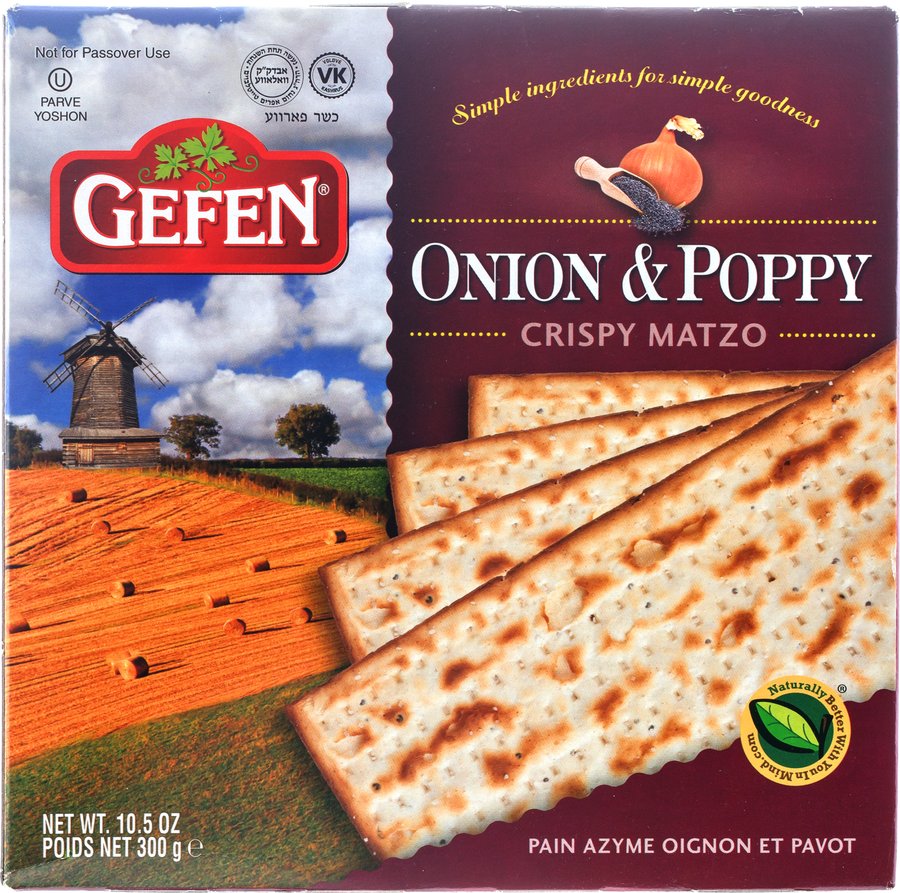 Onion & Poppy Crispy Matzo