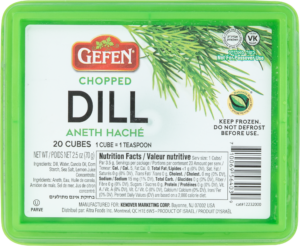 Chopped Dill Cubes