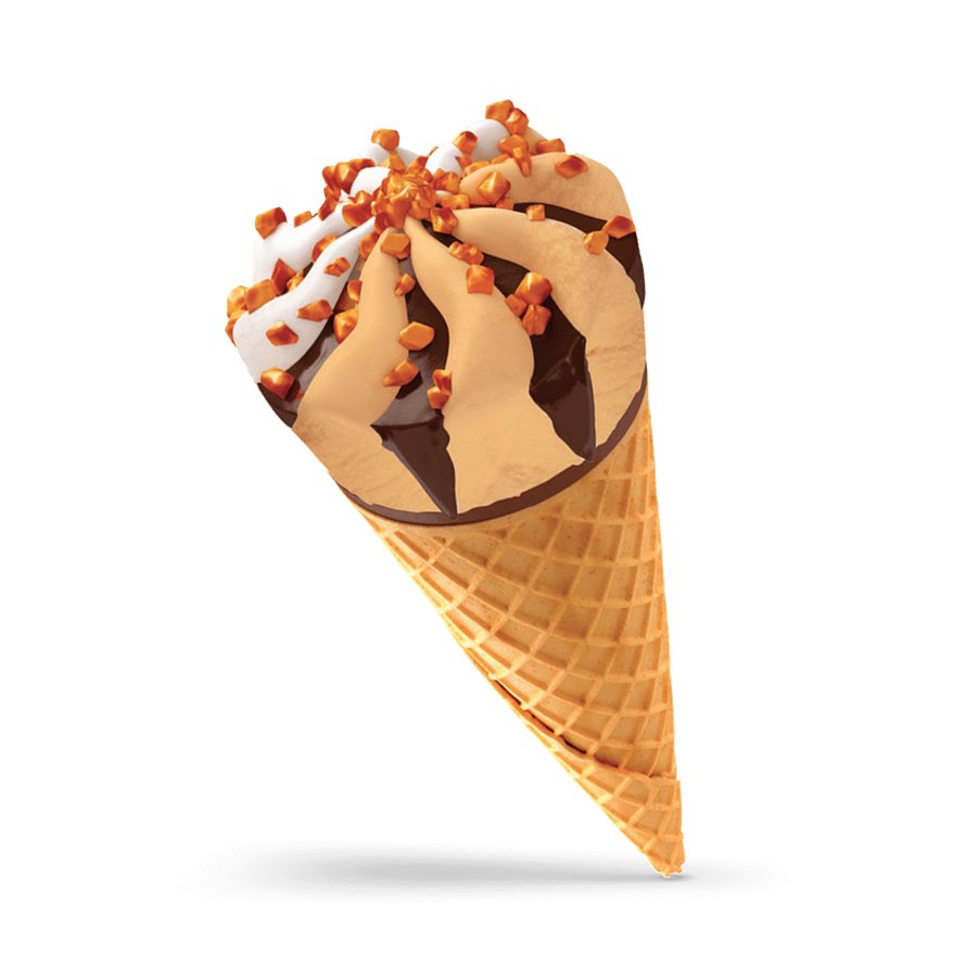 Caramel Brittle Cone