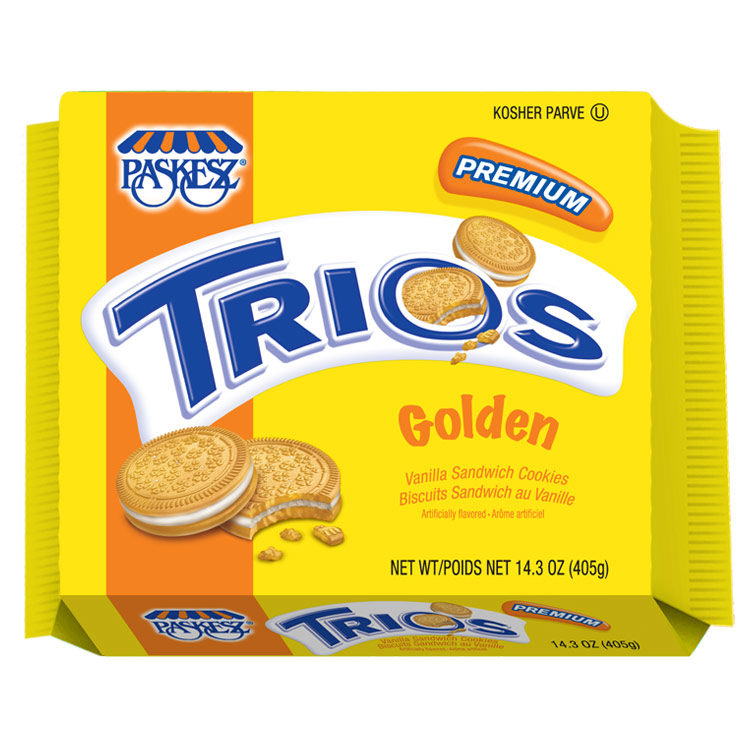 Trios Golden Vanilla Sandwich Cookies