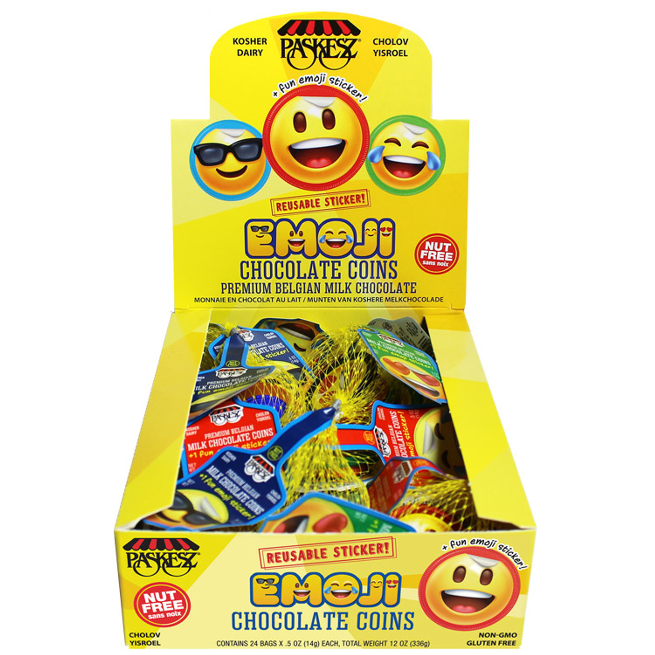 Milk Chocolate Coins Emoji Color