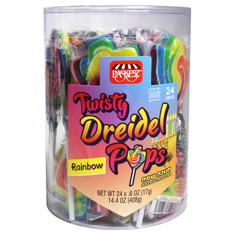 Dreidel Twist Pops Rainbow