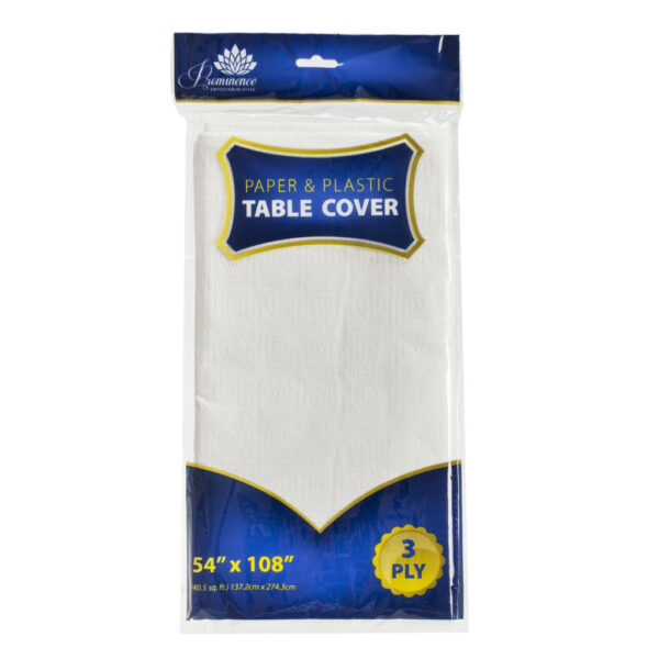 Table Cover Paper Plastic 54x108