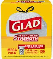 Garbage Bags 13 Gallon Drawstring