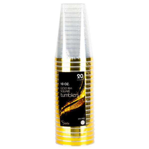 Tumblers Square Gold 10 oz