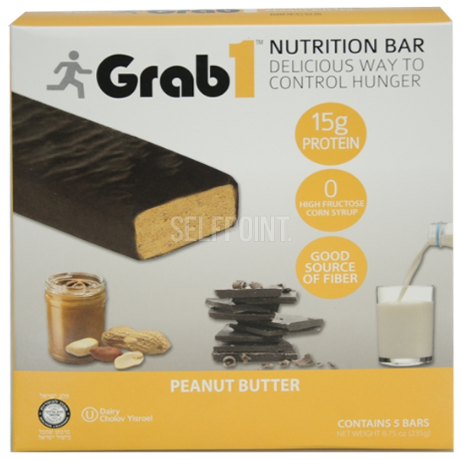 Briut Grab-1 Nutrition Bar, Peanut Butter