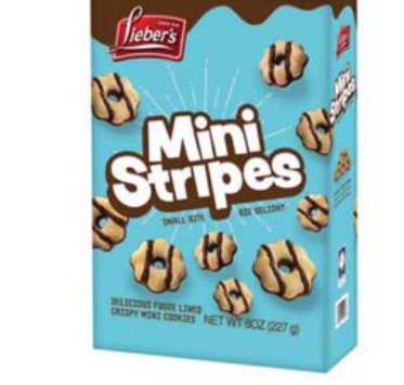 Mini Stripes Fudge Cookies
