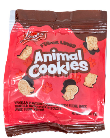 Fudge Lined Animal Cookies
