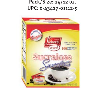 Sweetees Sucralose Sachets
