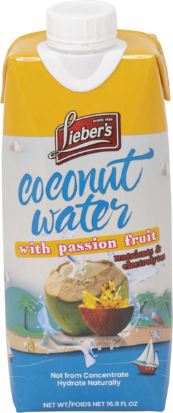 Coconut Water, Passion Fruit