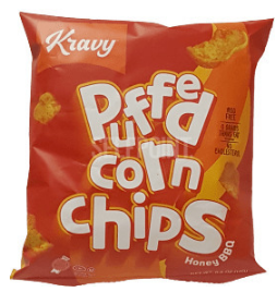 Puffed Corn Chips Honey BBQ