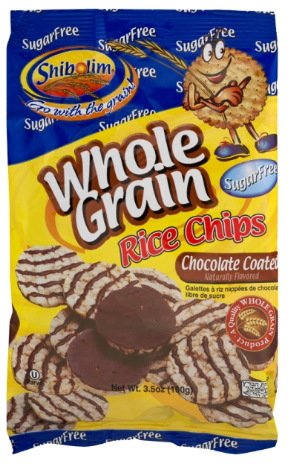 Rice Chips Sugar-Free Chocolate Coated