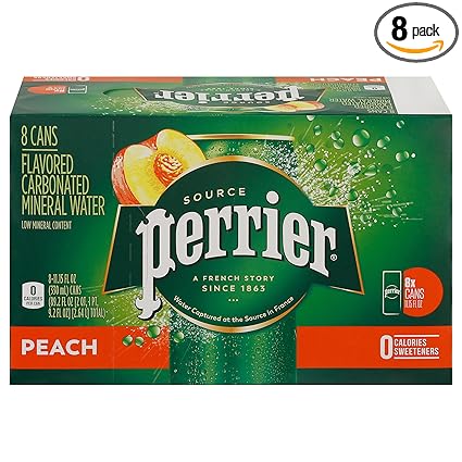 Perrier Peach Cans