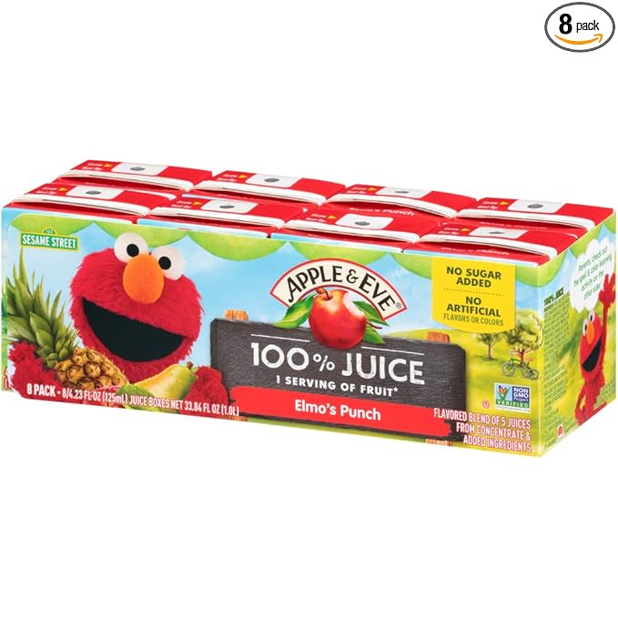 Elmo's Punch Juice Boxes