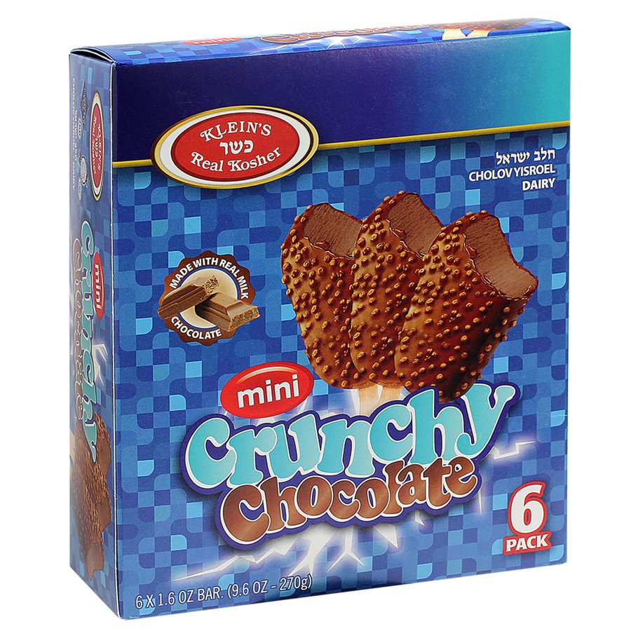 Mini Crunchy Chocolate Ice Cream Bars