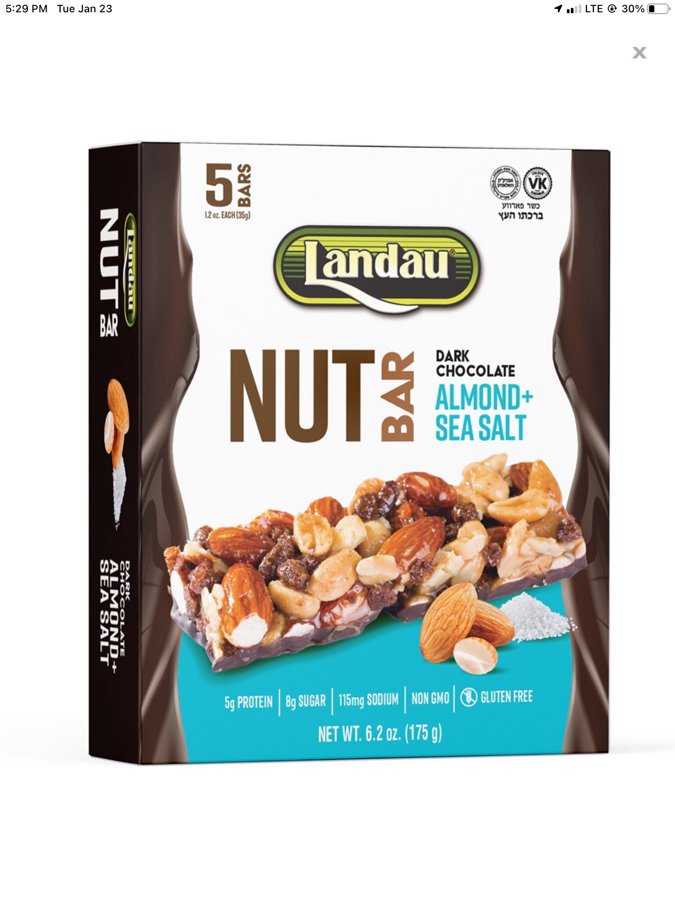 Nut Bar Almnd Seasalt